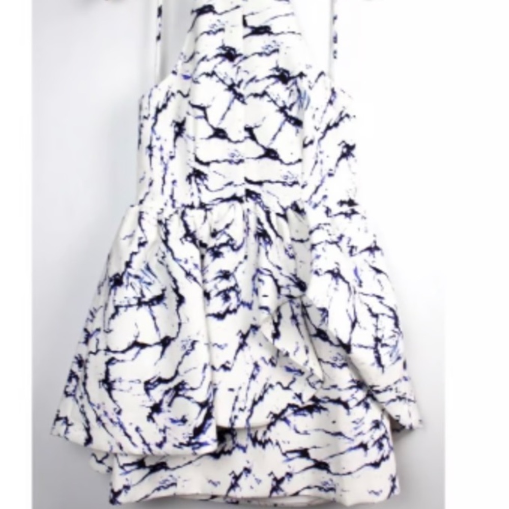 C/MEO Urban Outfitters Alone Tonight Oil Spill Peplum Dress Mint Size Small - Picture 4 of 7